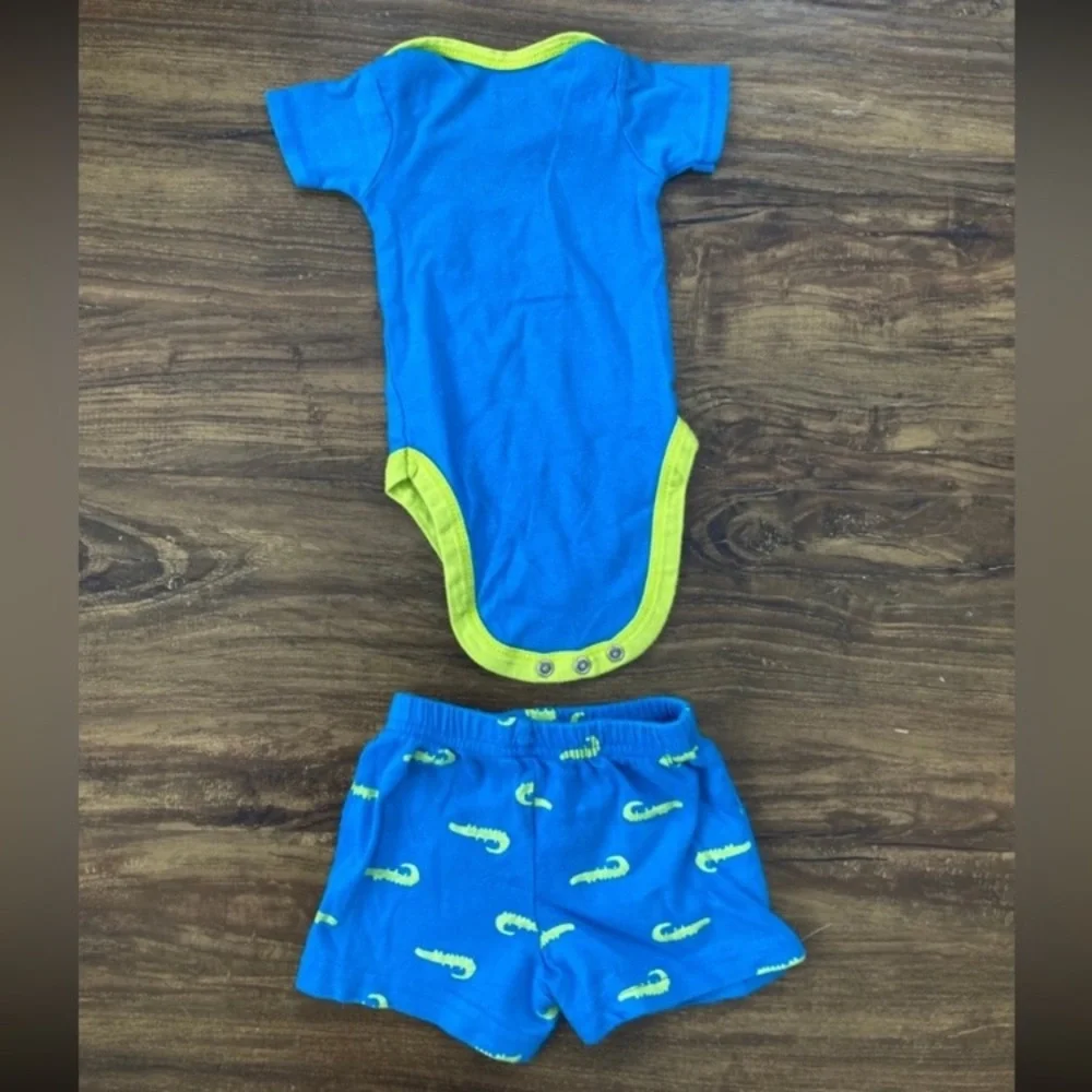 Gerber Blue and Green Baby Onesie